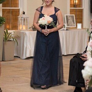 Navy Anthropolgie BHLDN Annabelle Dress